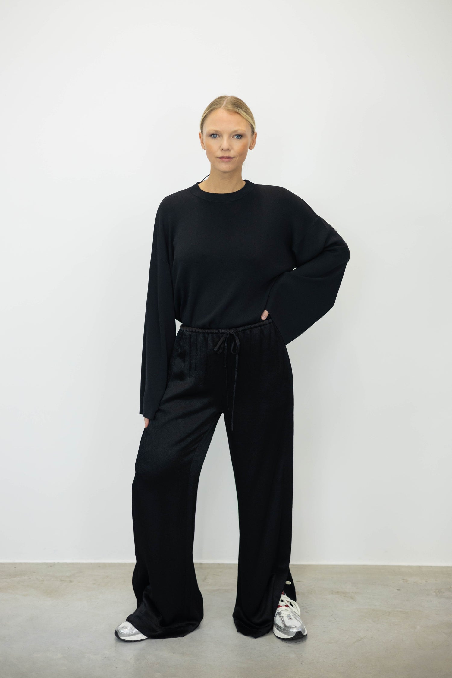 HAZEL FLUID VISCOSE WIDE LEG PANTS PANTS PROENZA SCHOULER 