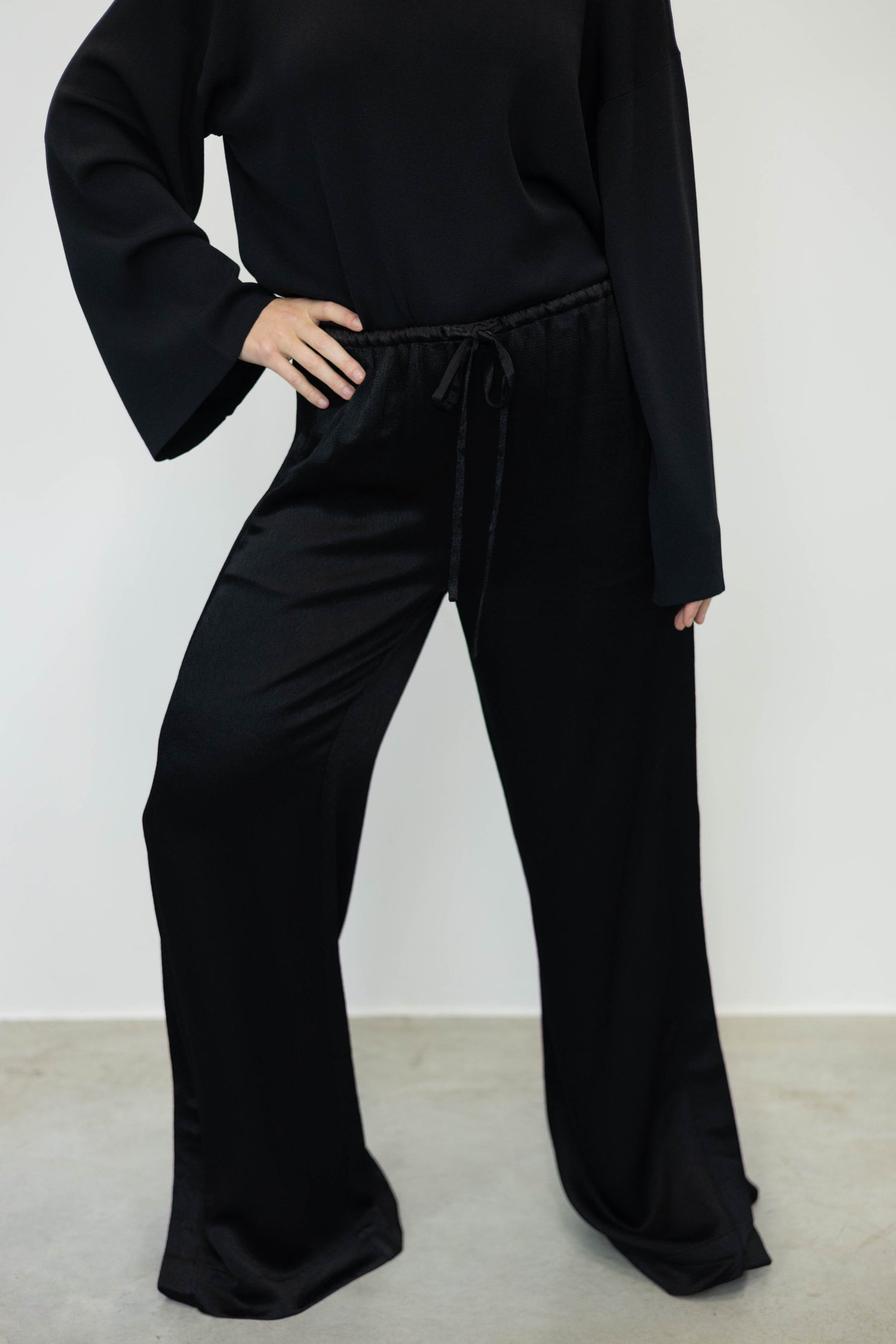 HAZEL FLUID VISCOSE WIDE LEG PANTS PANTS PROENZA SCHOULER 