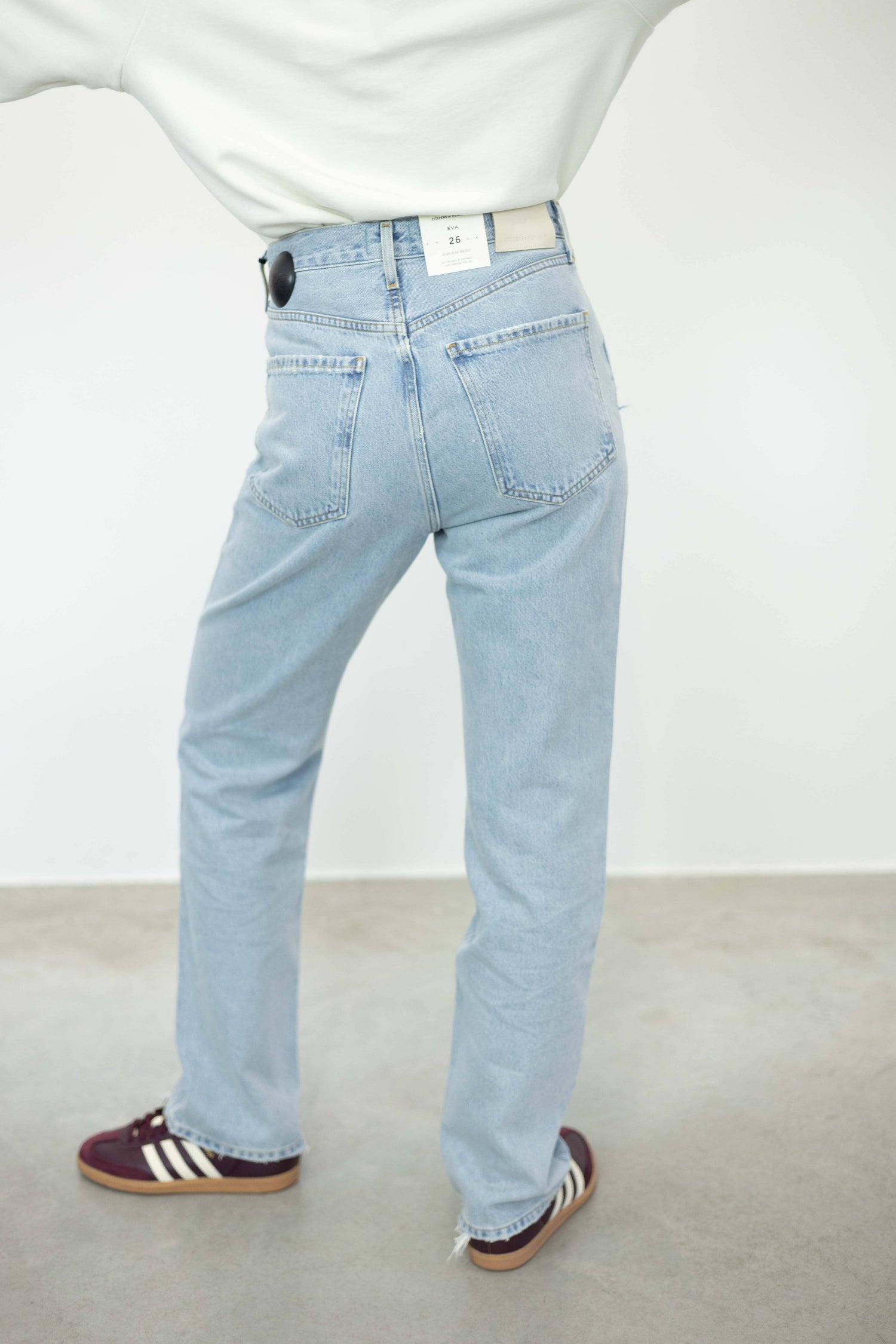 EVA RELAXED STRAIGHT LEG JEANS IN GAMINE JEANS CITIZENS OF HUMANITY 