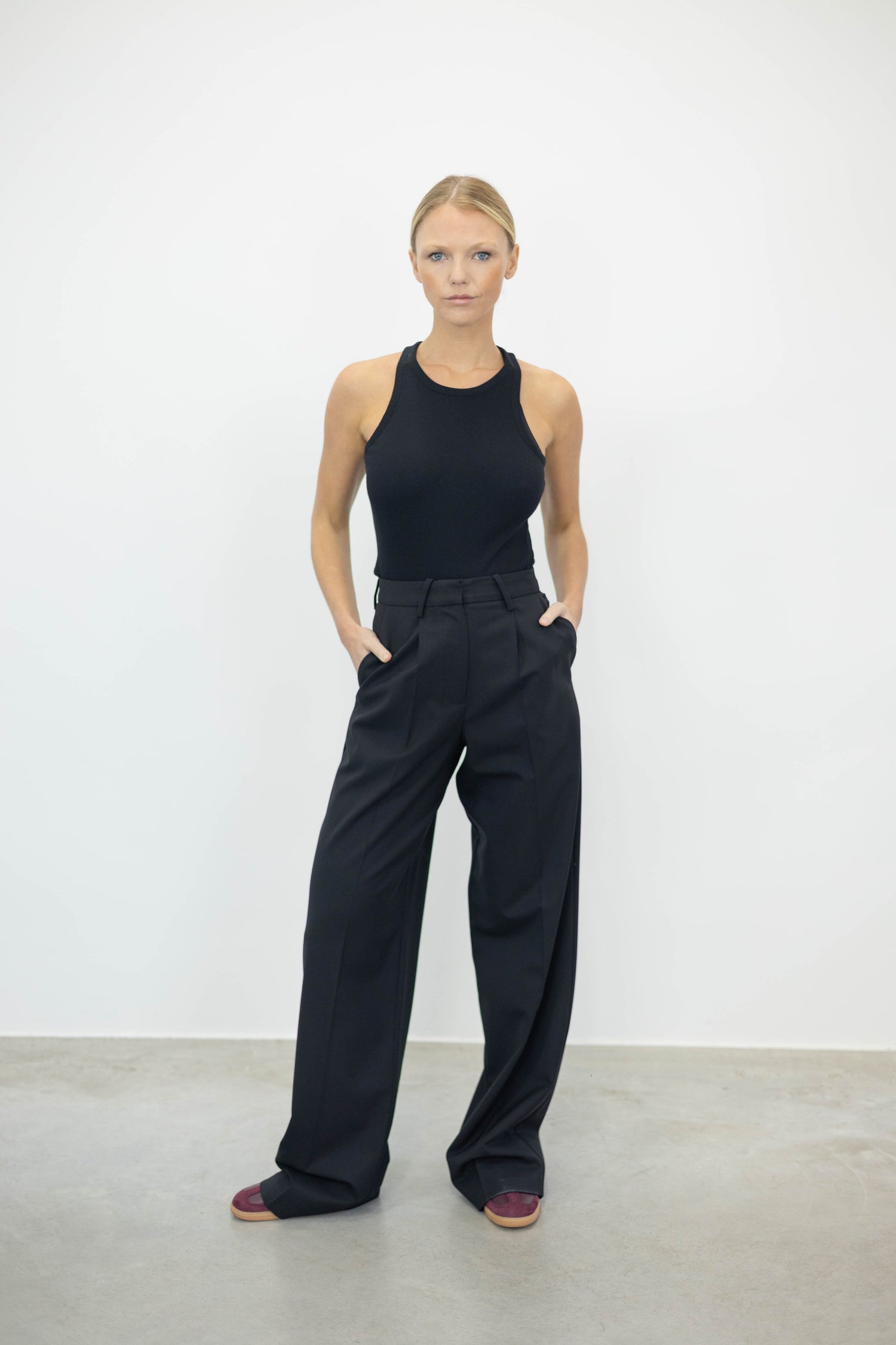 ISALINE WIDE LEG WOOL PANTS PANTS IRO 