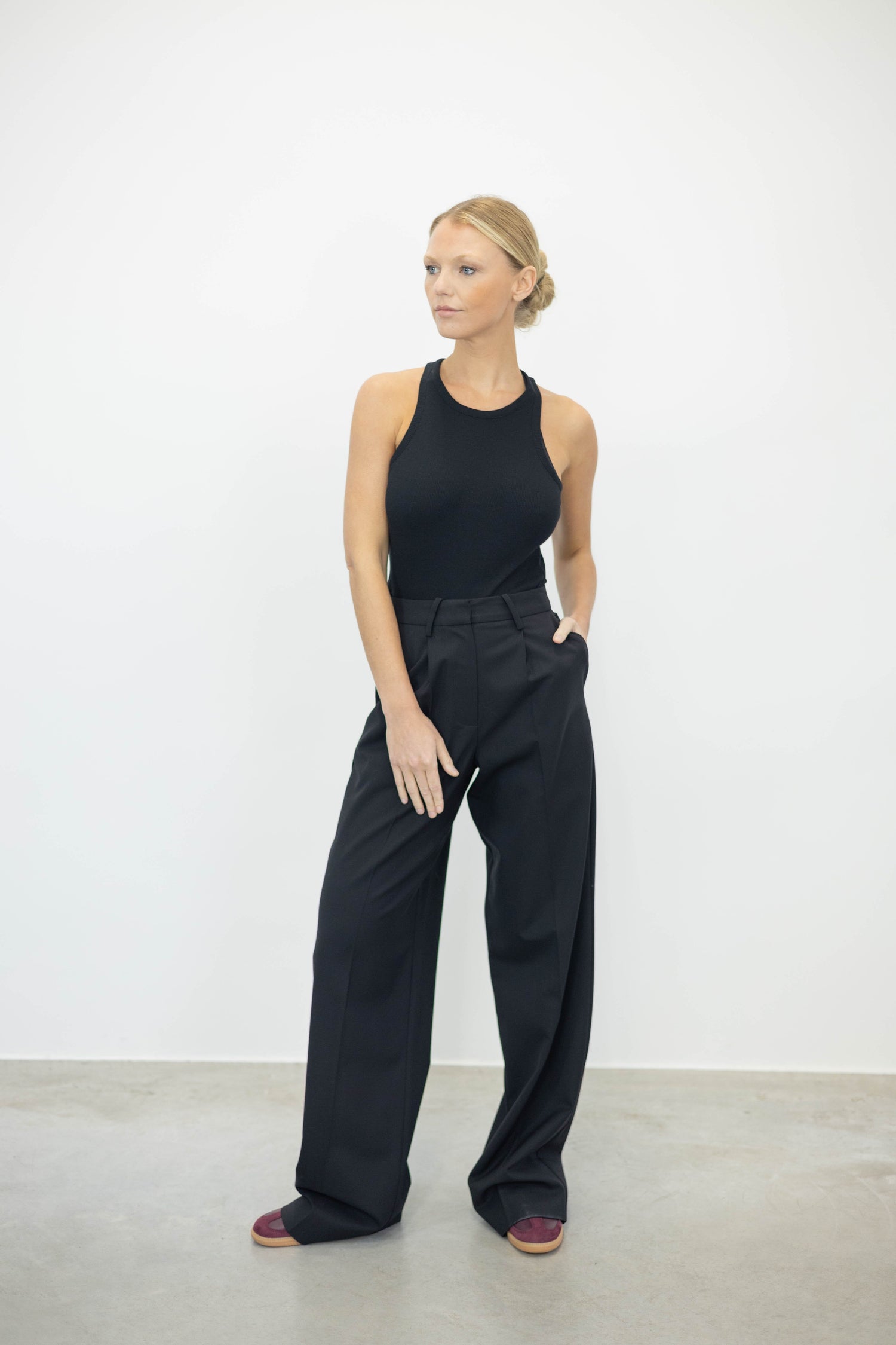 ISALINE WIDE LEG WOOL PANTS PANTS IRO 