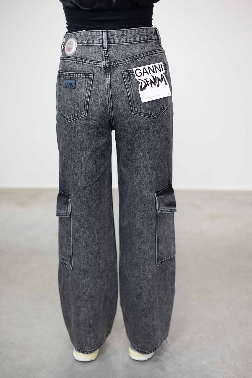 ANGI THE POCKET JEANS IN SNOW WASHED JEANS GANNI 