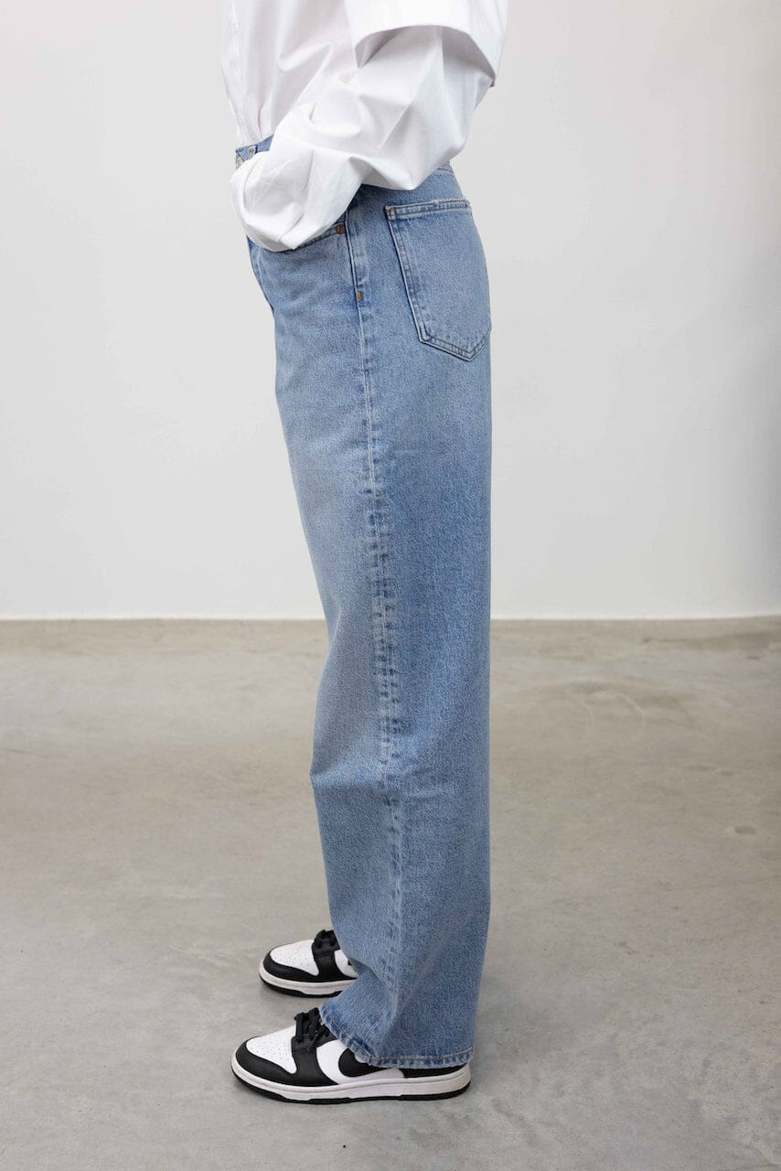 LOW RISE BAGGY JEANS IN LIBERTINE JEANS AGOLDE 