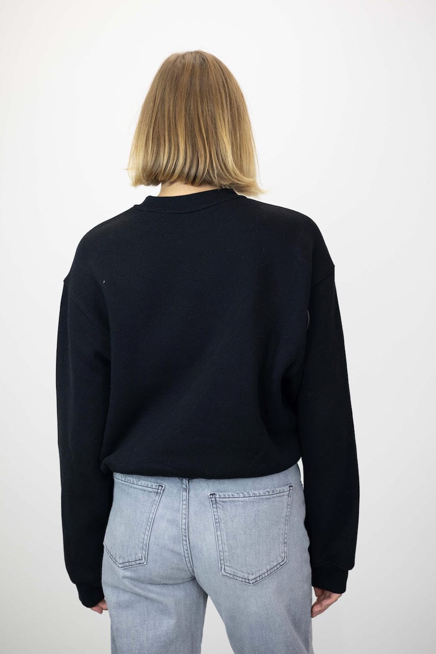 TERRY CREW NECK SWEATSHIRT WITH LOGO SWEATSHIRT ALEXANDER WANG 