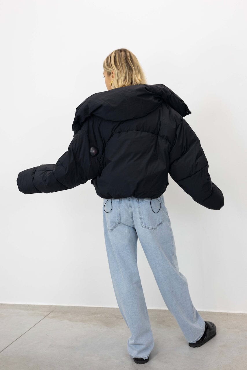 OVERSIZED HOODED PUFFER JACKET JACKET IRO 