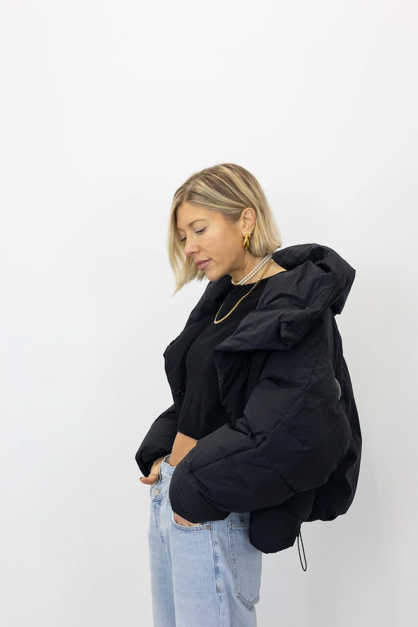 OVERSIZED HOODED PUFFER JACKET JACKET IRO 