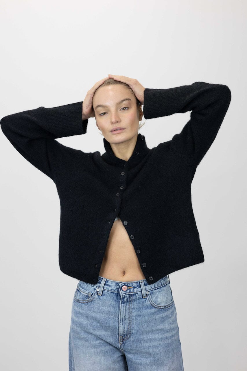 ALPHA HIGH NECK CARDIGAN CARDIGAN GESTUZ 