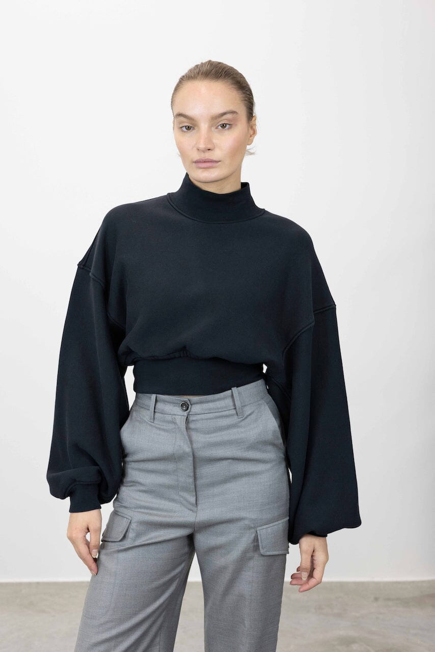 CROPPED PULLOVER TURTLENECK PULLOVER ALEXANDER WANG 