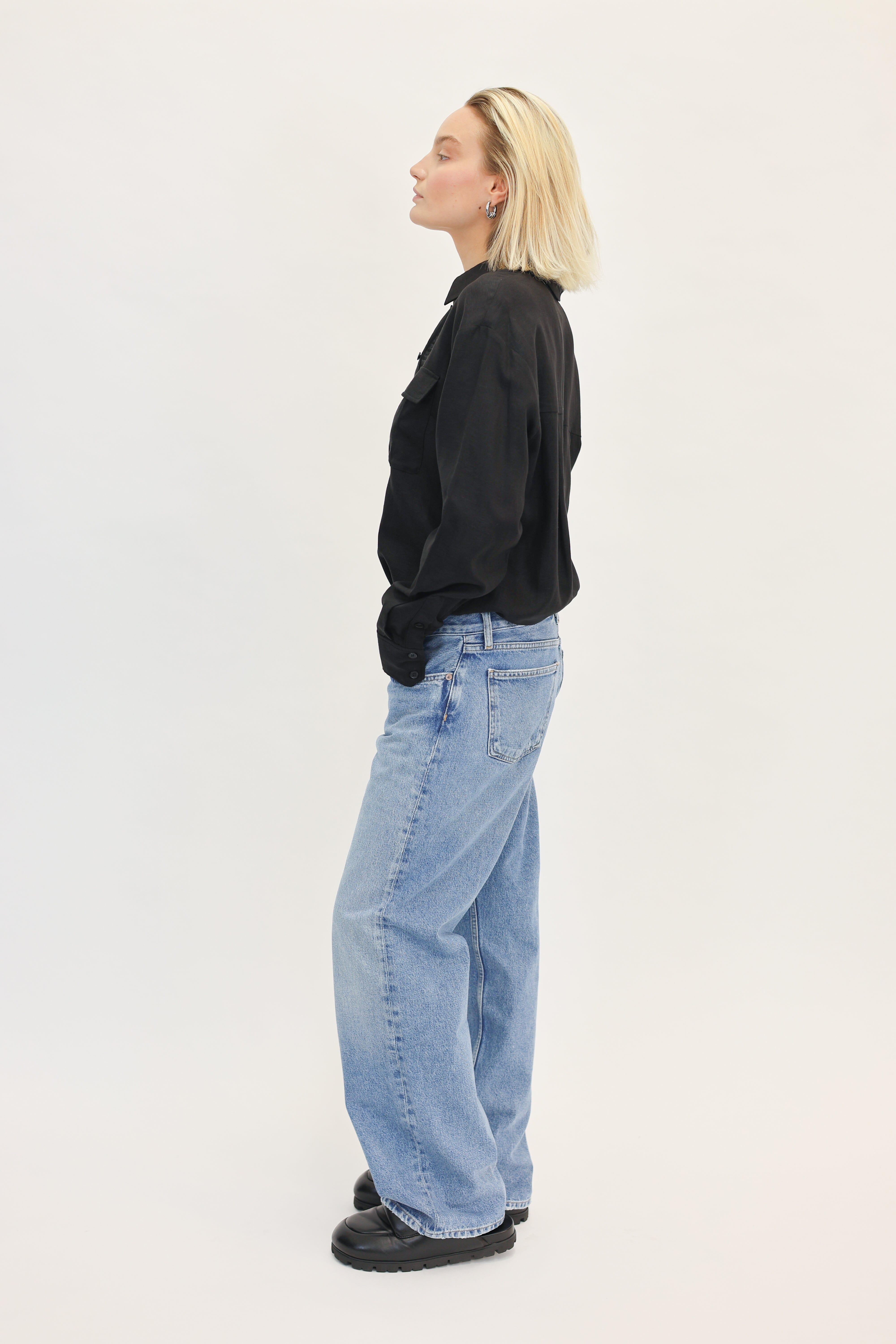 MALOU OVERSIZED LINEN SHIRT SHIRT GESTUZ 