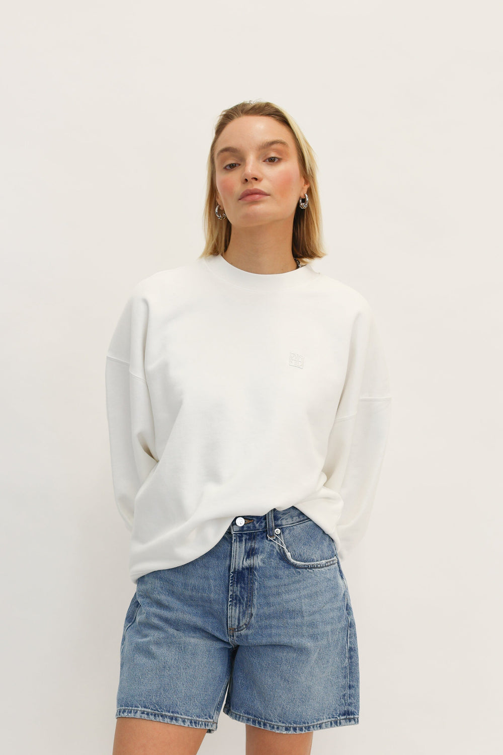 MILES SWEATSHIRT IN OFF WHITE SWEATSHIRT ANINE BING 