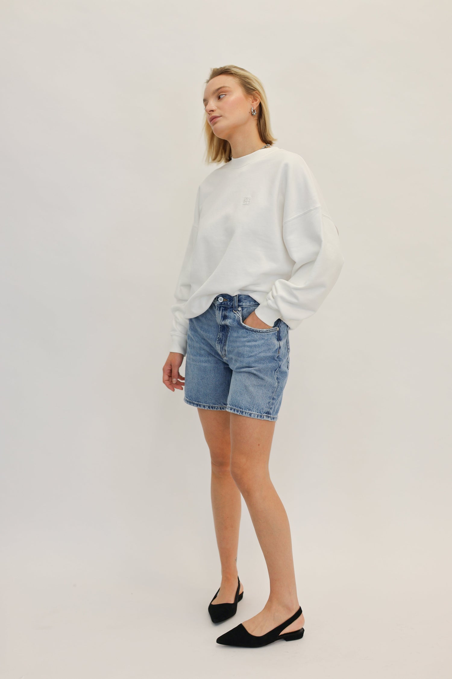 MILES SWEATSHIRT IN OFF WHITE SWEATSHIRT ANINE BING 
