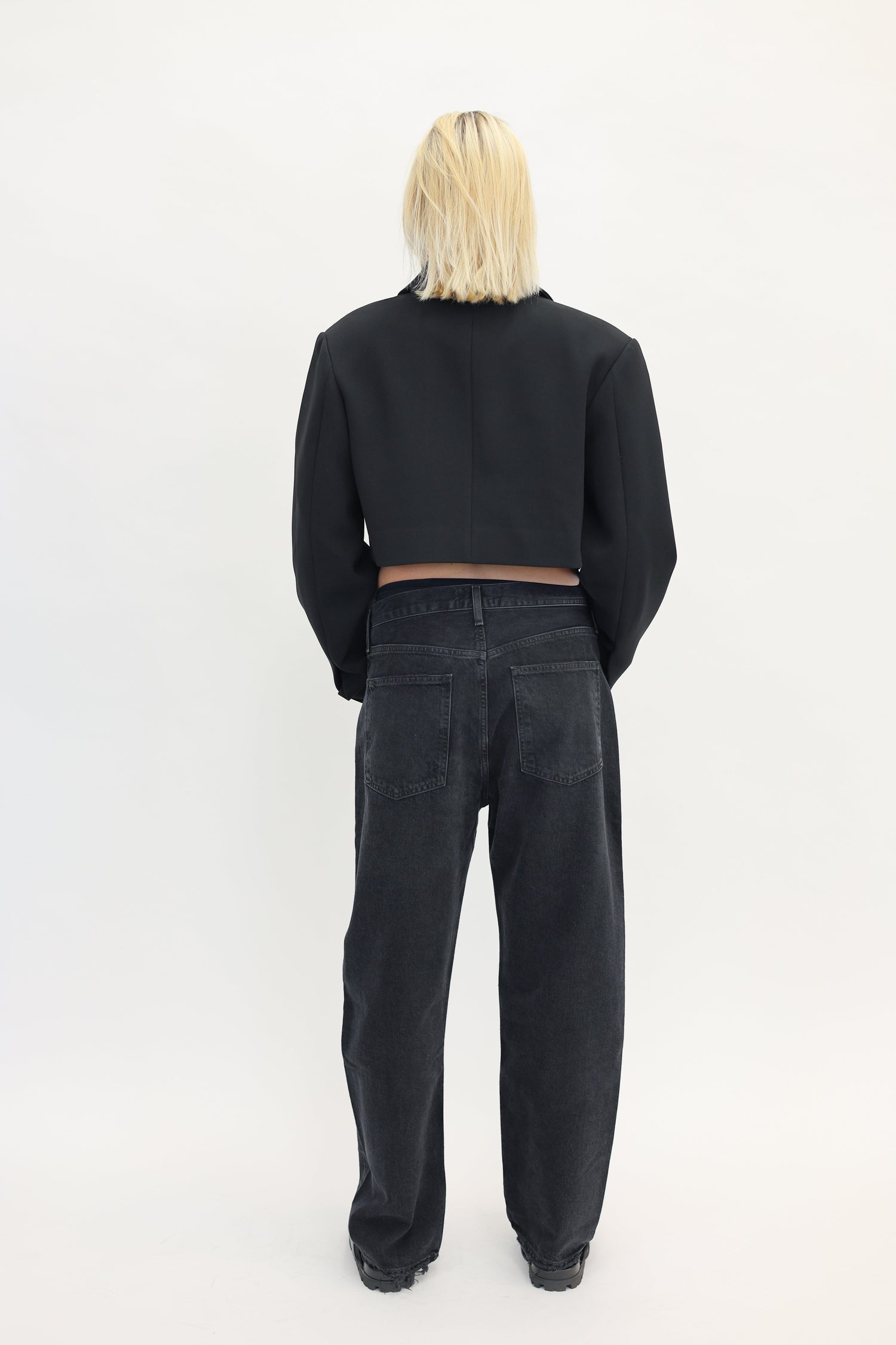 90S MID RISE STRAIGHT LEG JEANS IN TAR JEANS AGOLDE 