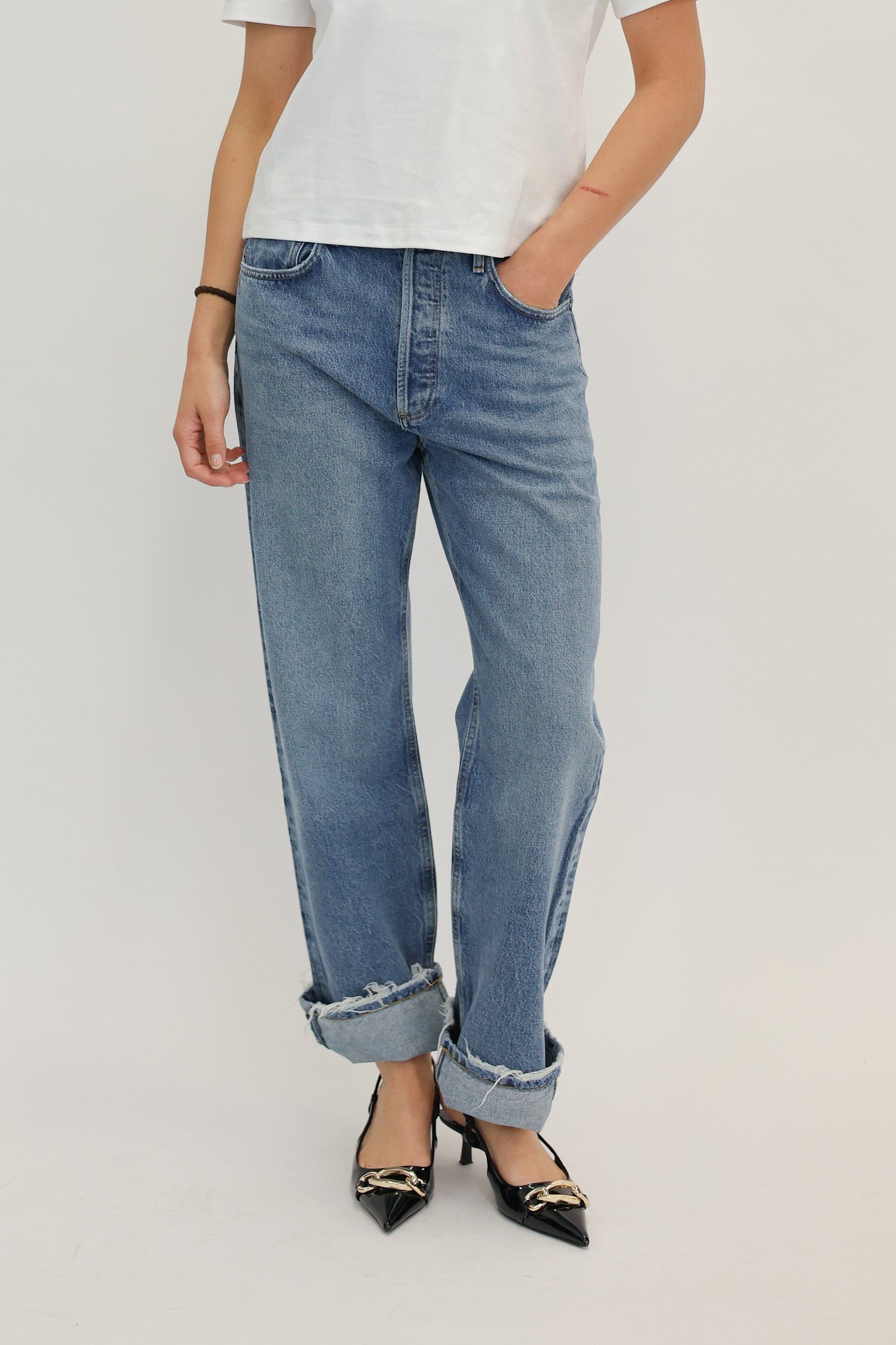 FRAN JEANS IN REIGN JEANS AGOLDE 