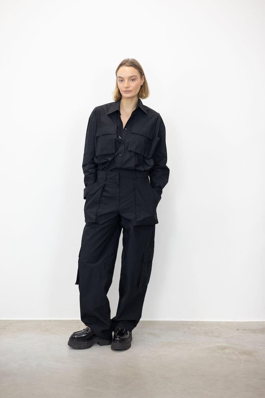 BUTTON UP ARTICULATED JUMPSUIT WITH CARGO DETAILING JUMPSUIT ALEXANDER WANG 