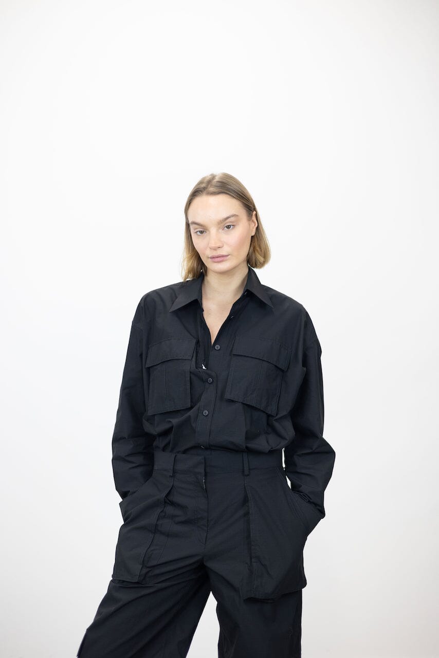 BUTTON UP ARTICULATED JUMPSUIT WITH CARGO DETAILING JUMPSUIT ALEXANDER WANG 