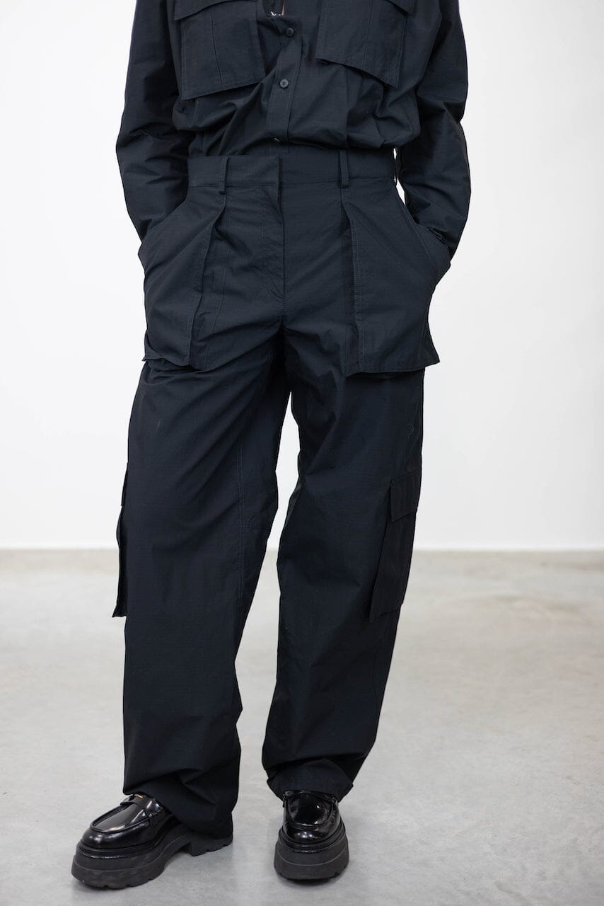 BUTTON UP ARTICULATED JUMPSUIT WITH CARGO DETAILING JUMPSUIT ALEXANDER WANG 