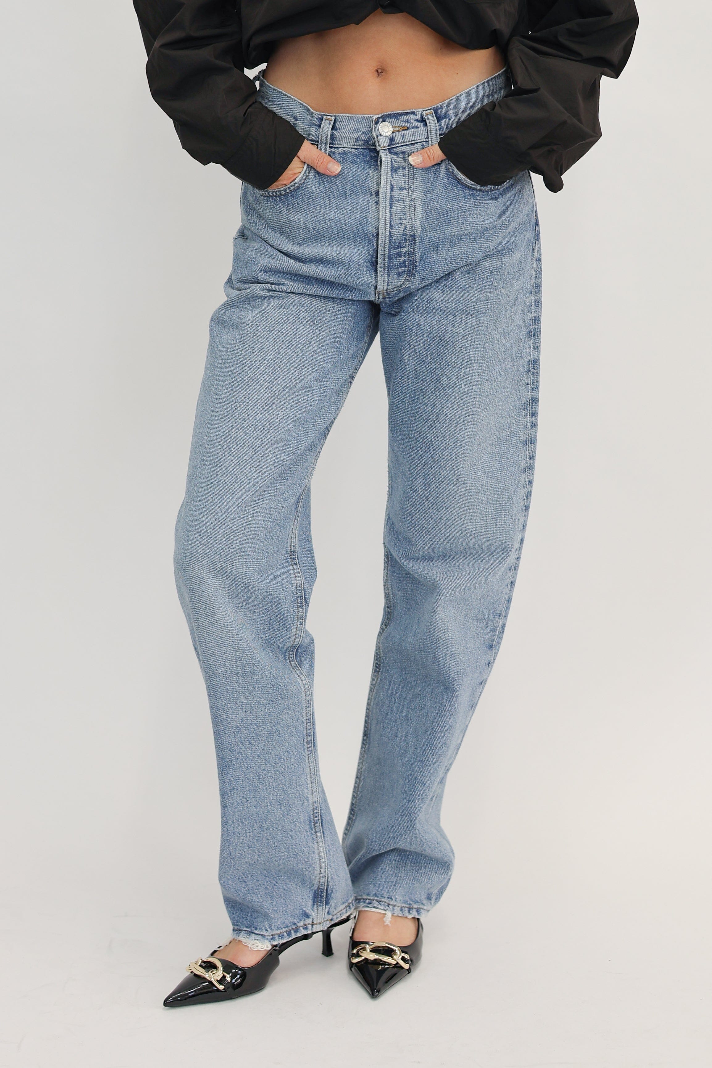 KELLY STRAIGHT JEANS IN HARMONIC JEANS AGOLDE 