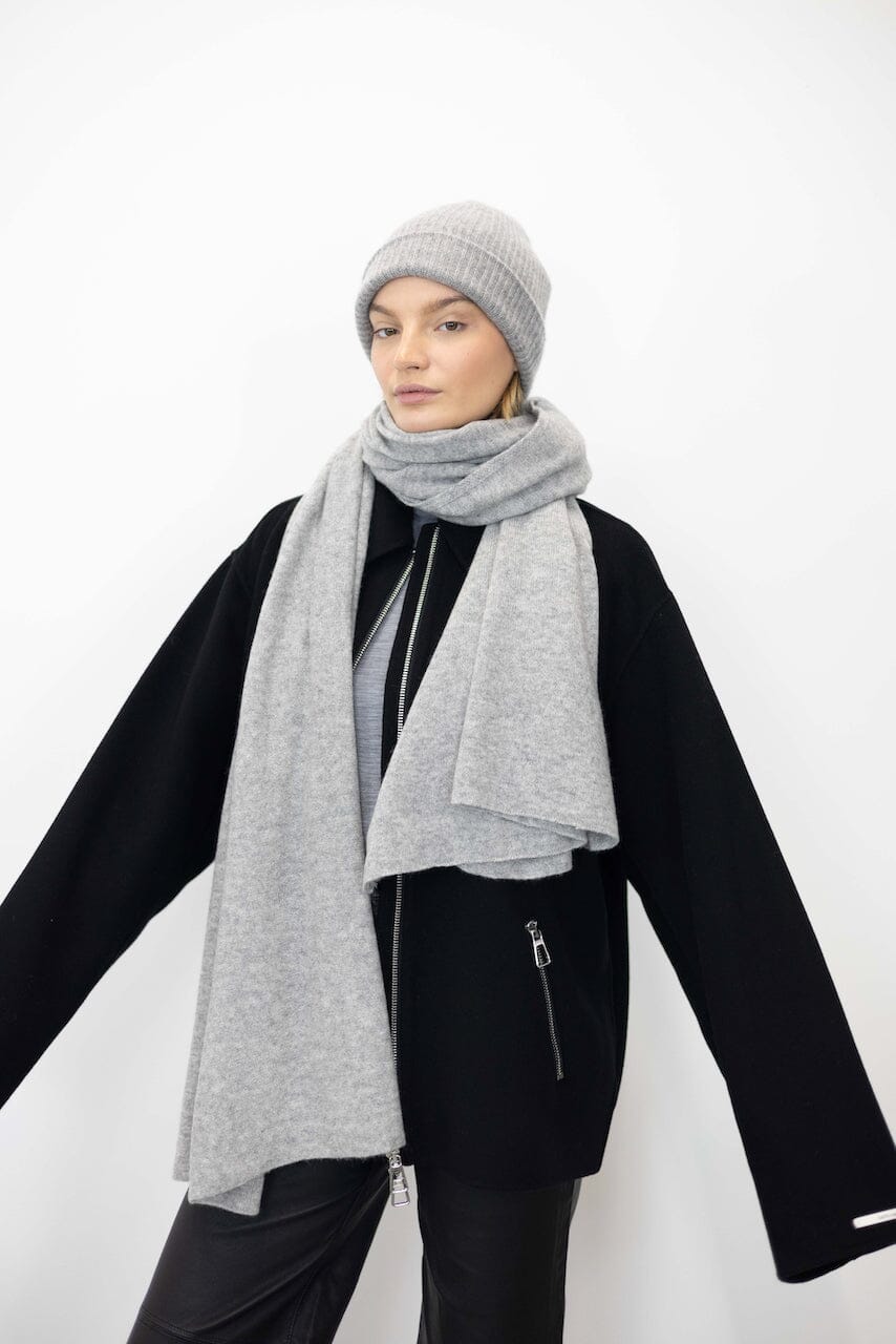 CASHMERE TRAVEL WRAP SCARF SCARF WHITE WARREN 