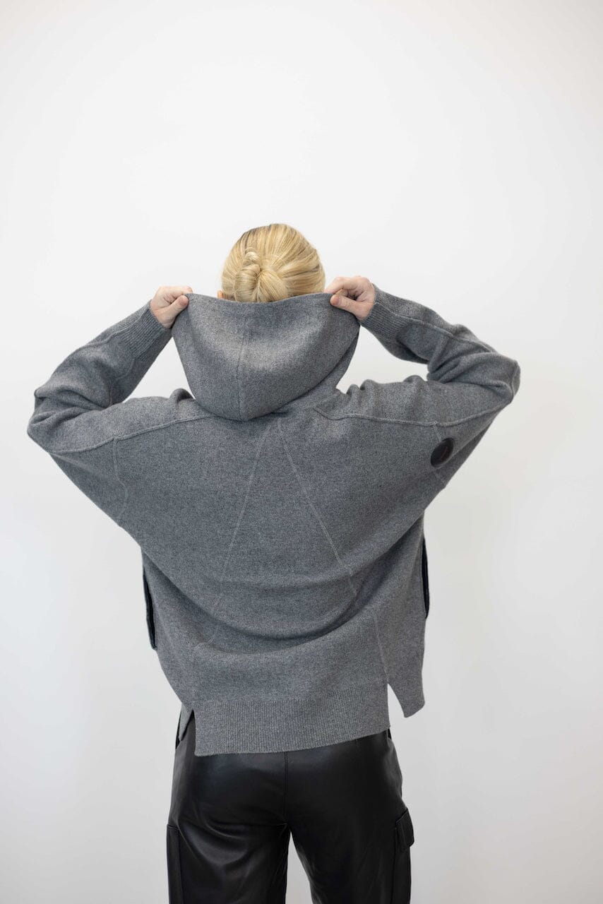 BRIDGET WOOL BLEND HOODIE IN GREY HOODIE RAG & BONE 