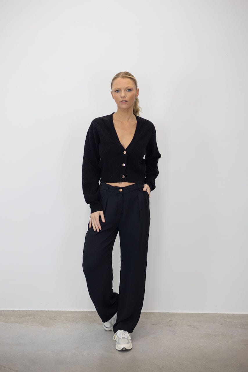 HAILEY LOOSE FIT STRIPED CROP SHIRT SHIRT KURE 