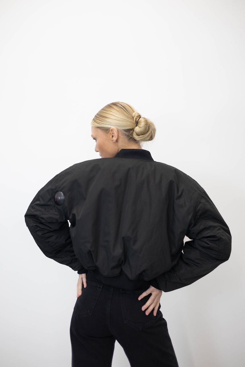 FLIGHT NYLON CROPPED BOMBER BOMBER OVAL SQUARE 