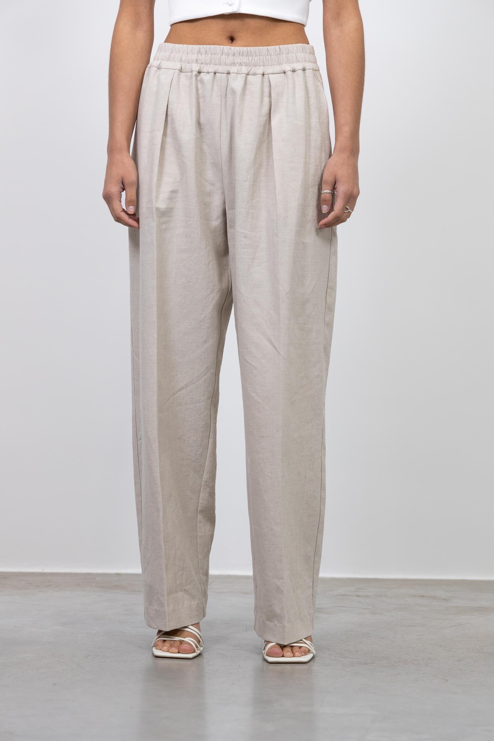JULIA WIDE LEG LINEN PANTS PANTS SAMSOE SAMSOE 