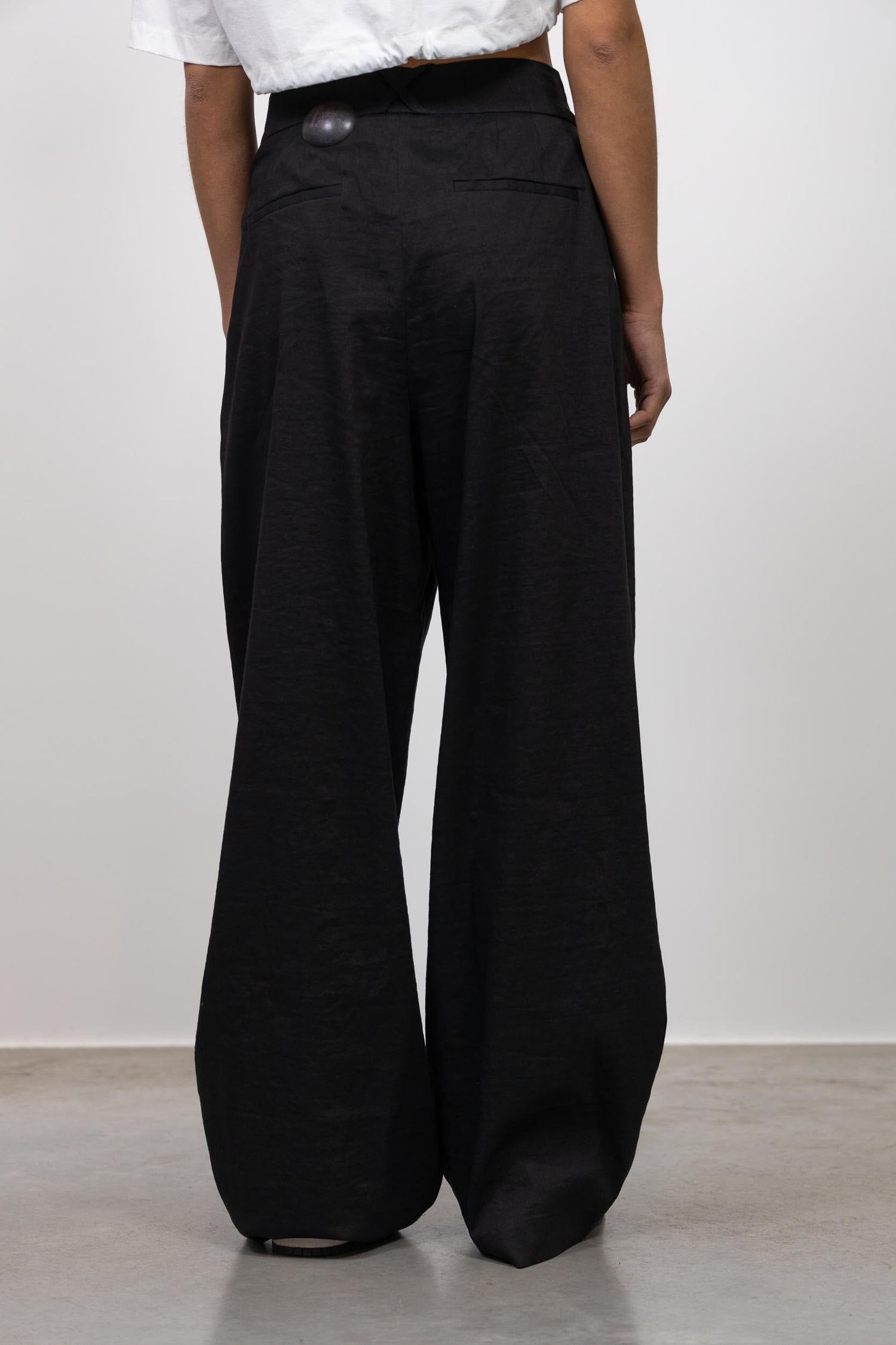 Dunnes Stores  Black Carolyn Donnelly The Edit Black Tailored Linen  Trousers