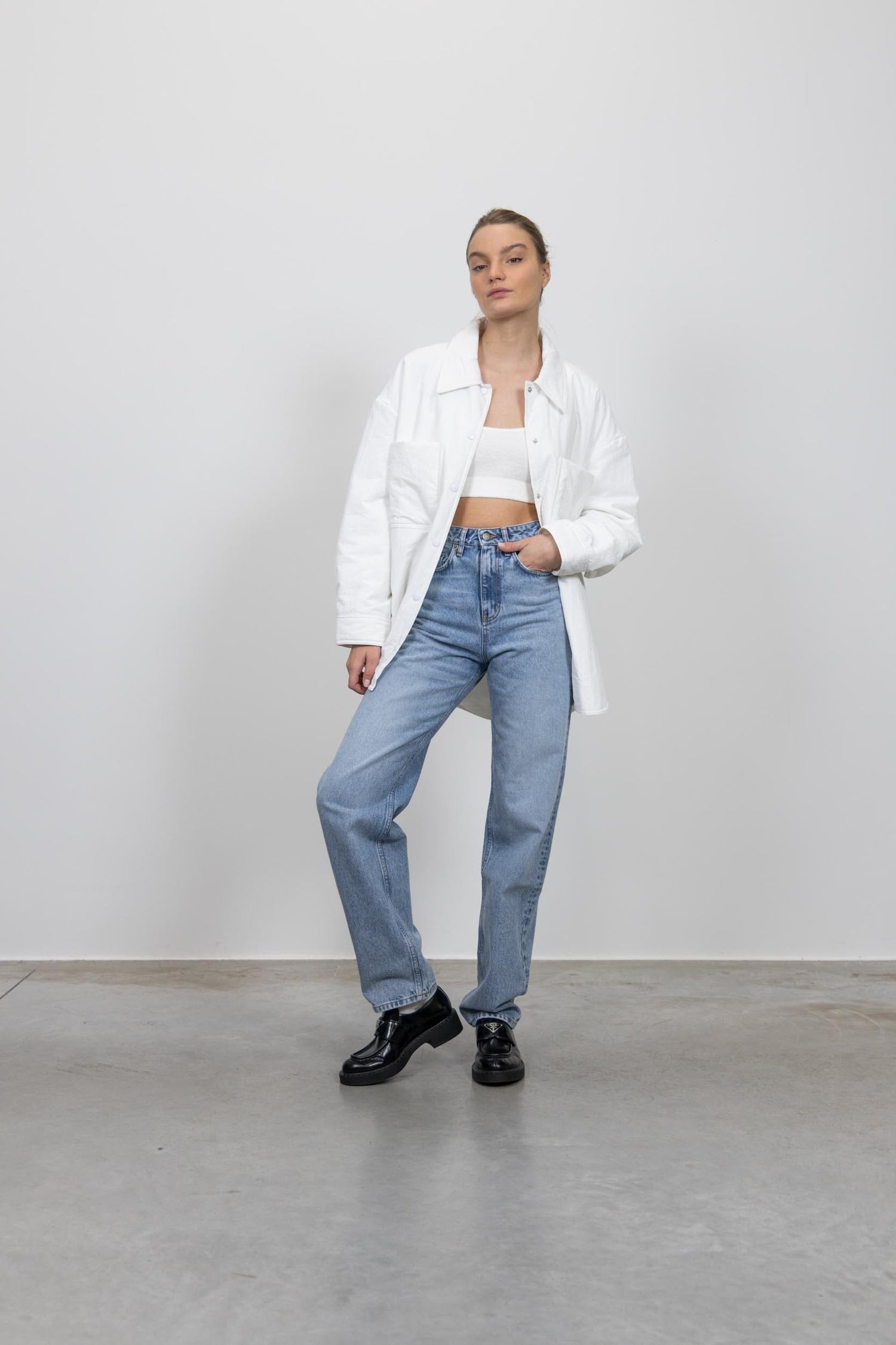 SILVANA PUFF OVERSHIRT SHIRT . 