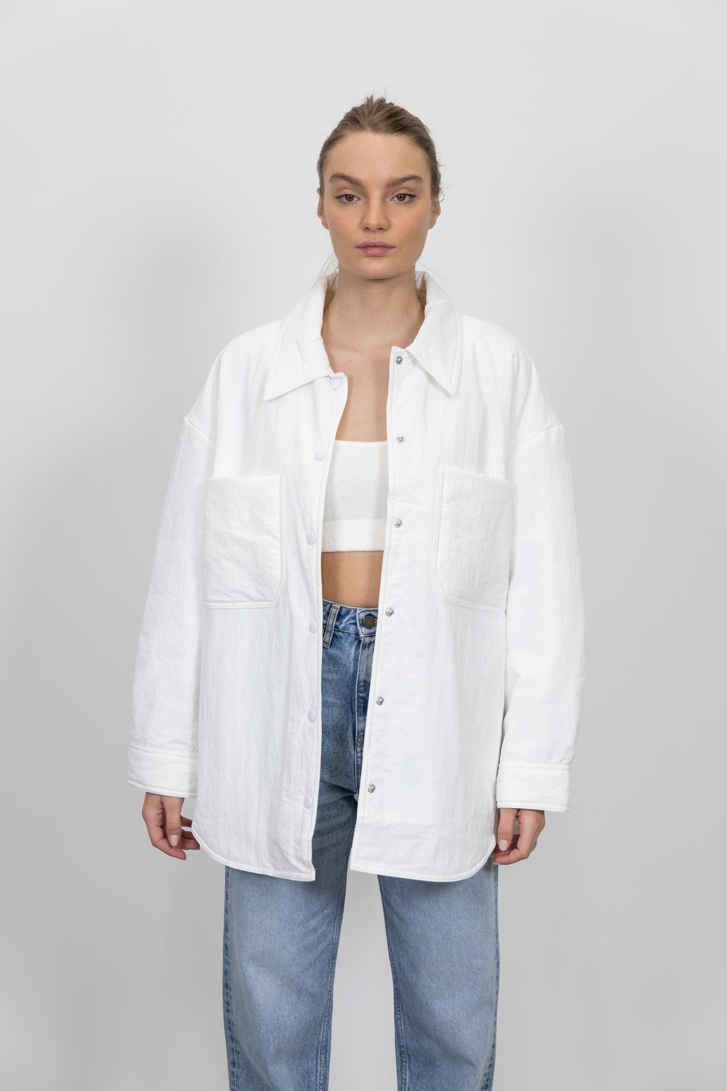 SILVANA PUFF OVERSHIRT SHIRT . 
