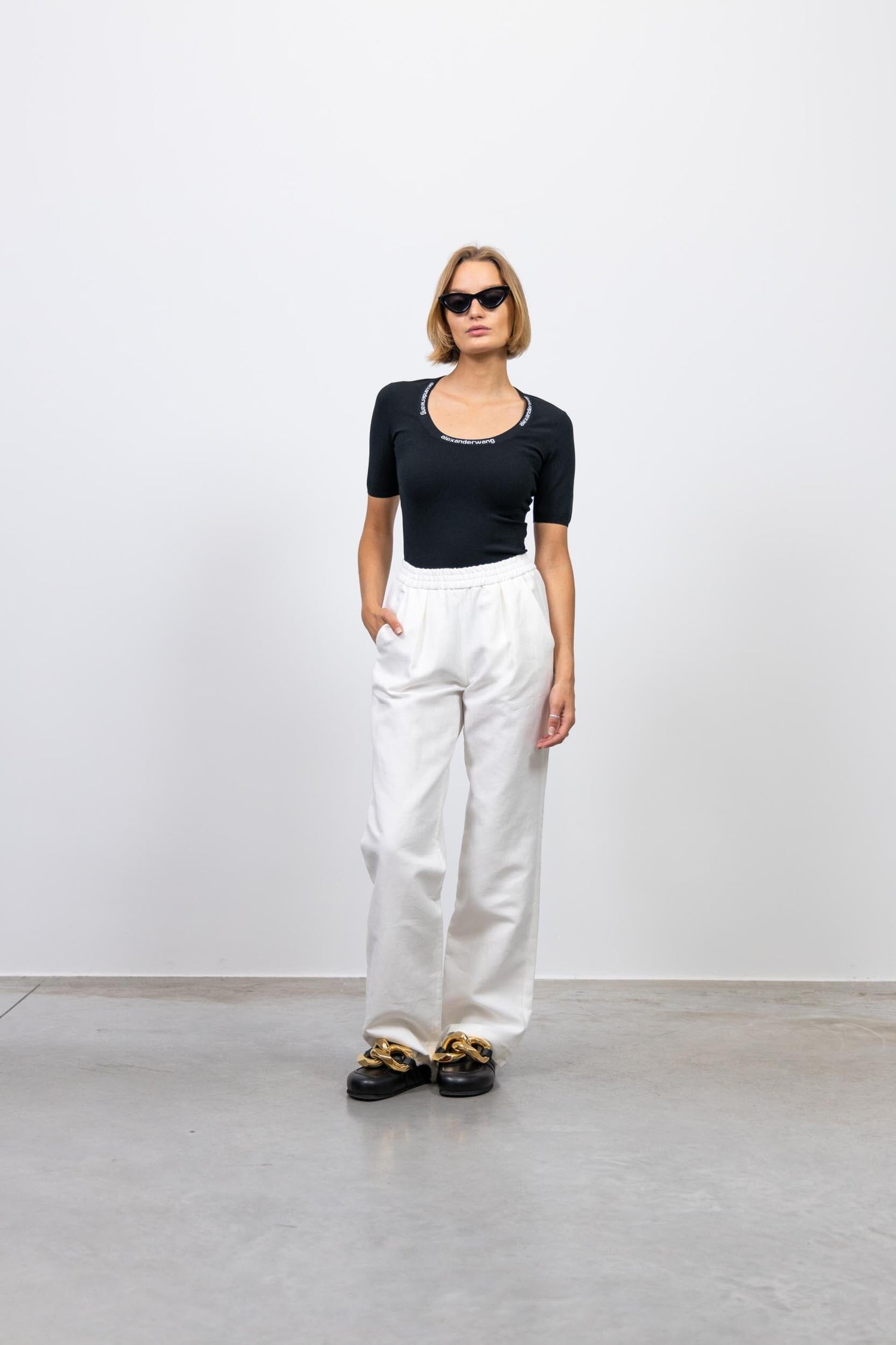 OME JOGGER STYLE PANTS IN IVORY PANTS LE BRAND 