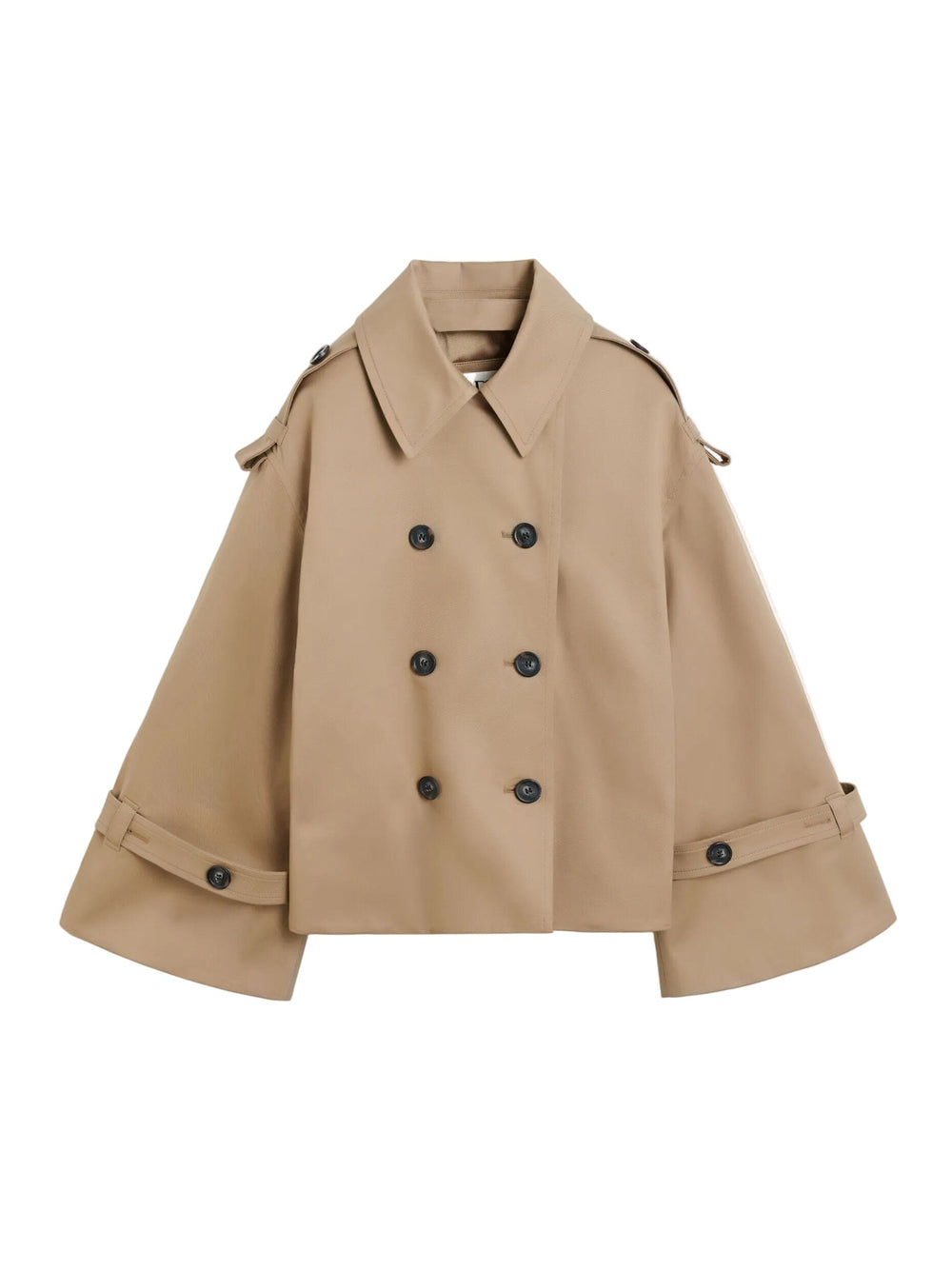 ALISANDRA TRENCH JACKET IN FOSIL JACKET MALENE BIRGER 