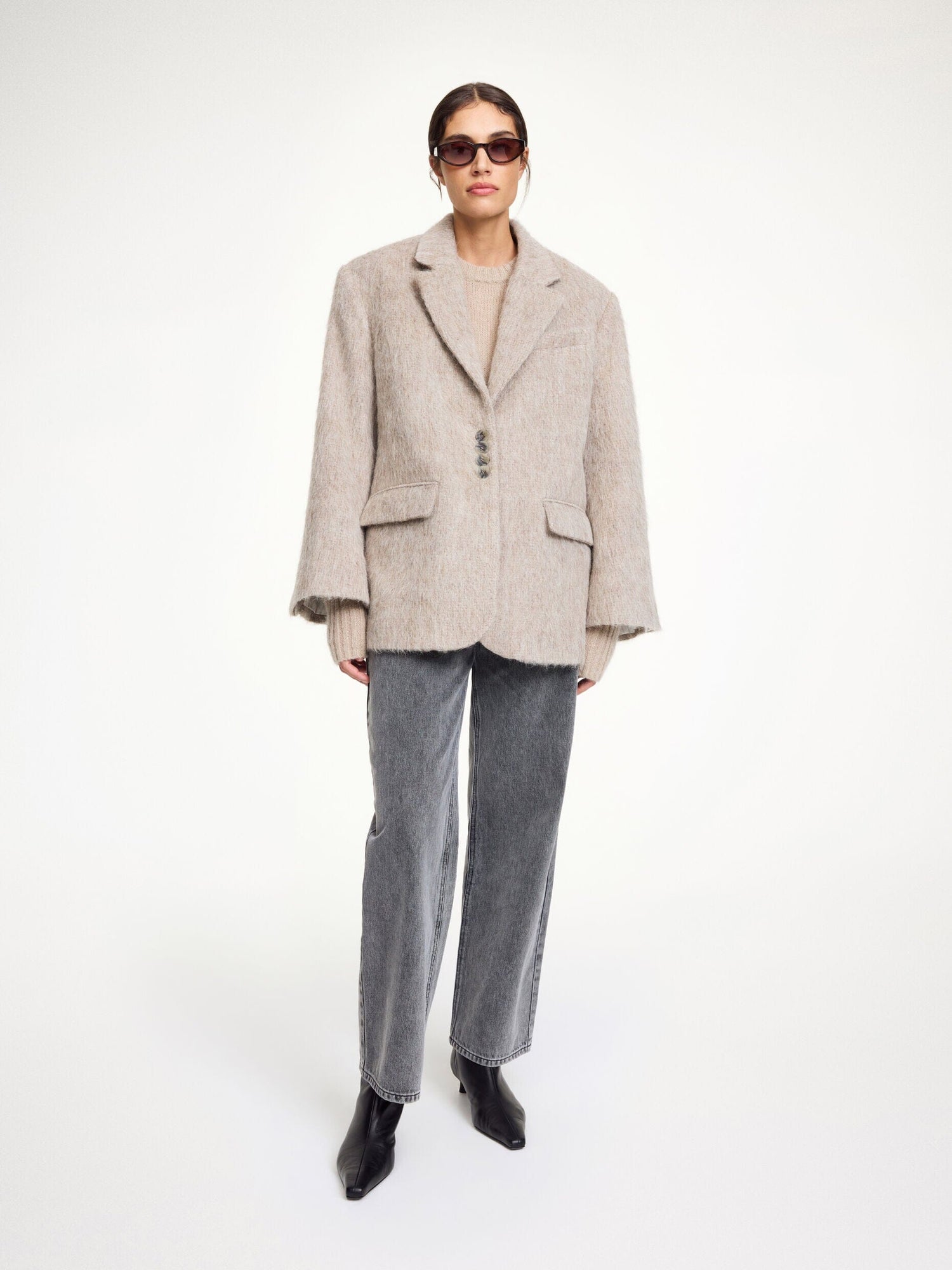 BIENA BLAZER IN COBLESTONE BLAZER BY MALENE BIRGER 