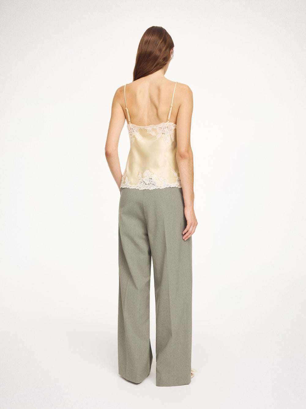 CYMBARIA PANTS IN KHAKI MELANGE PANTS MALENE BIRGER 