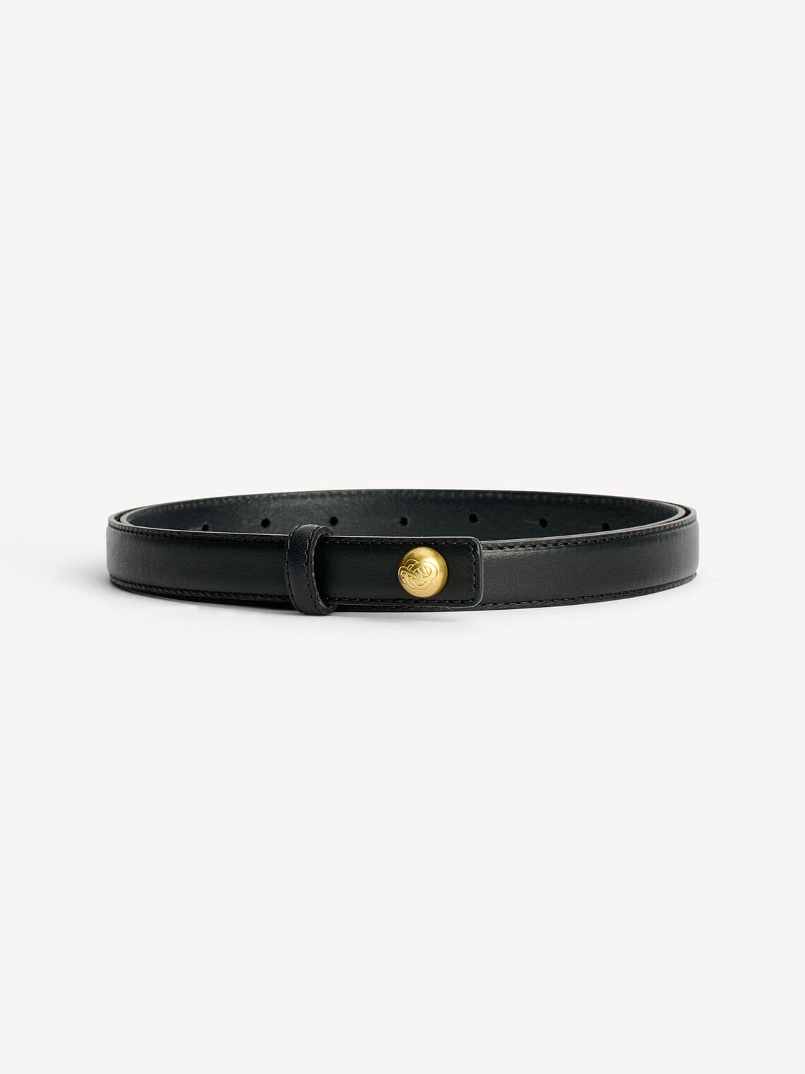 BY MALENE BIRGER-FREYA LEATHER BELT-BLACK BELT MALENE BIRGER 
