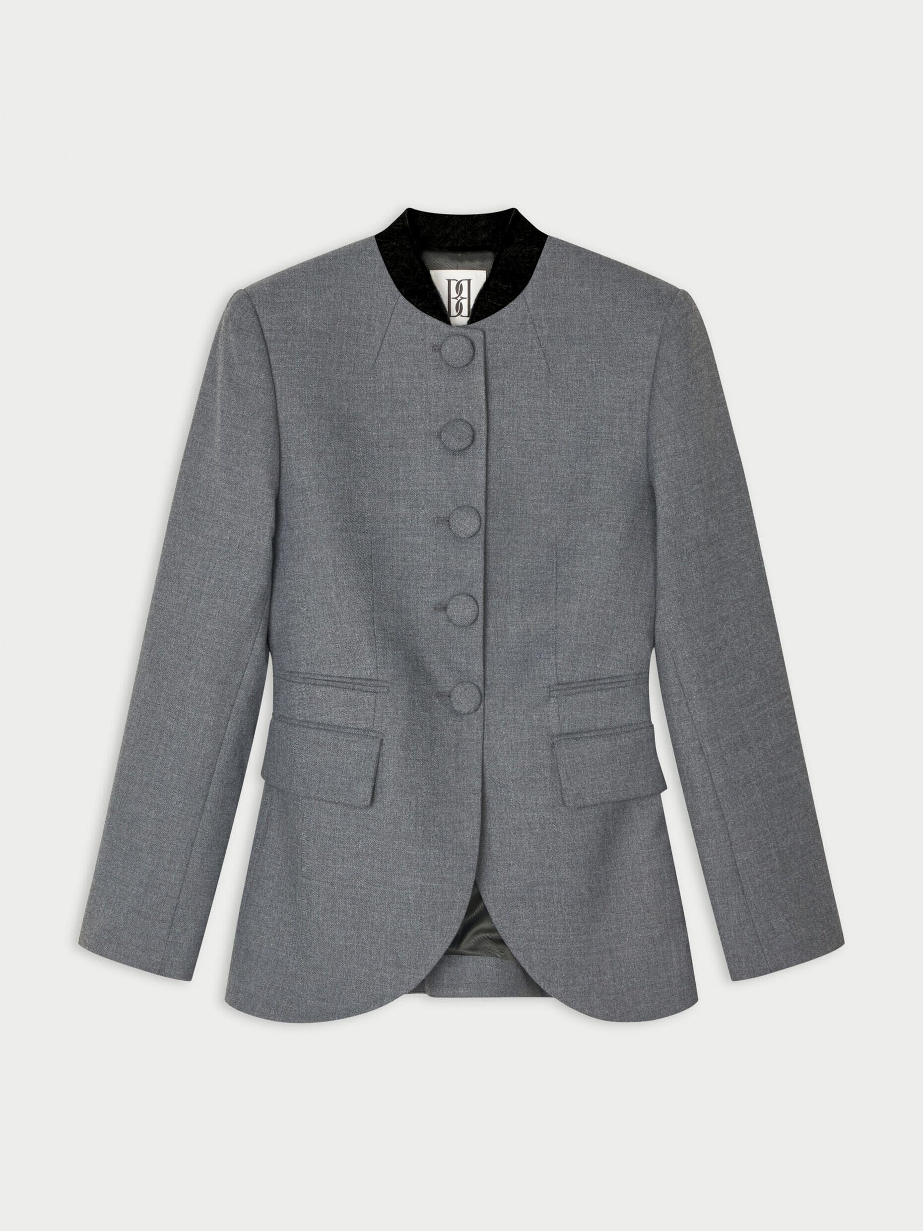 CLAYE BLAZER IN DARK GREY MELANGE BLAZER BY MALENE BIRGER 