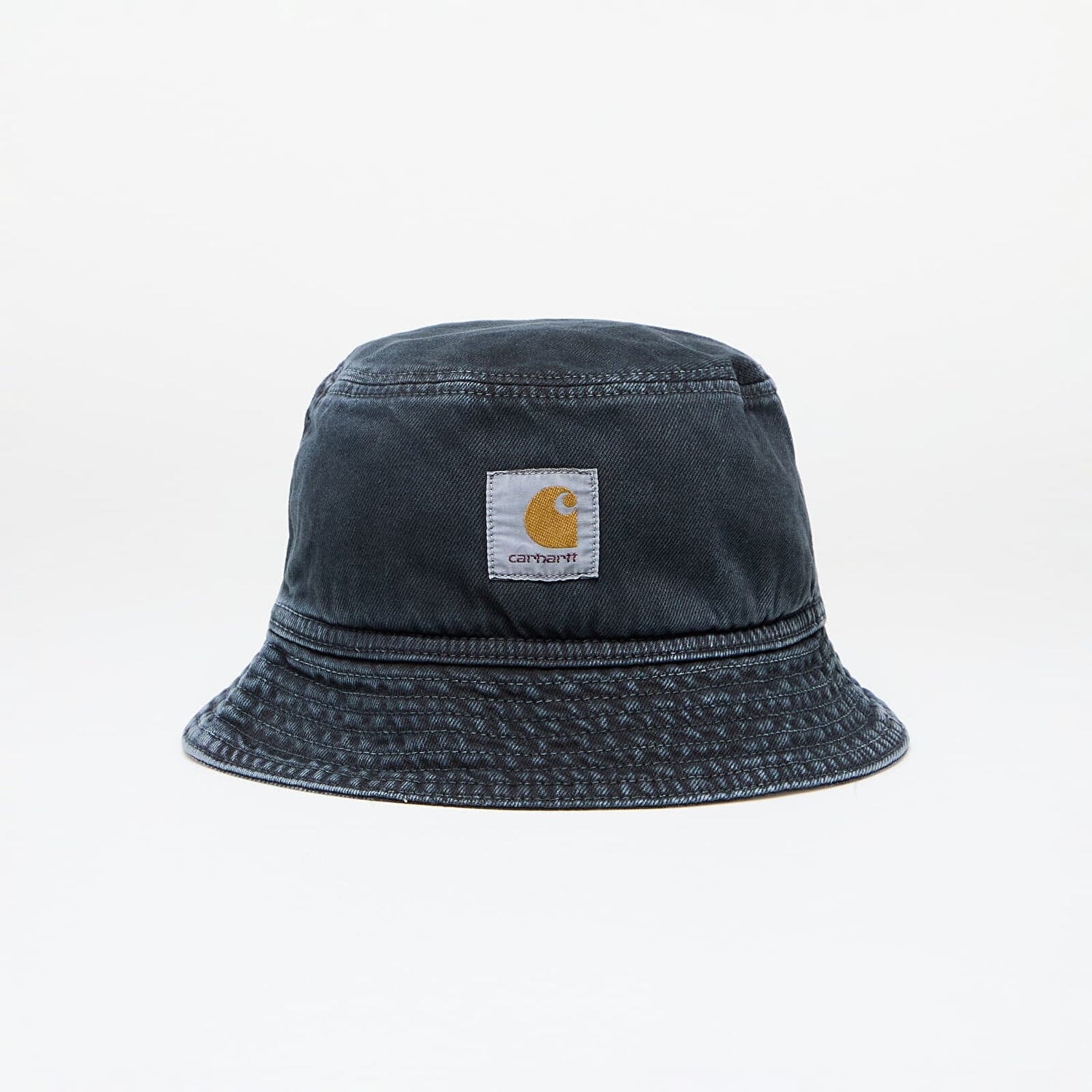 GARRISON BUCKET HAT IN BLACK STONE DYED HAT CARHARTT 