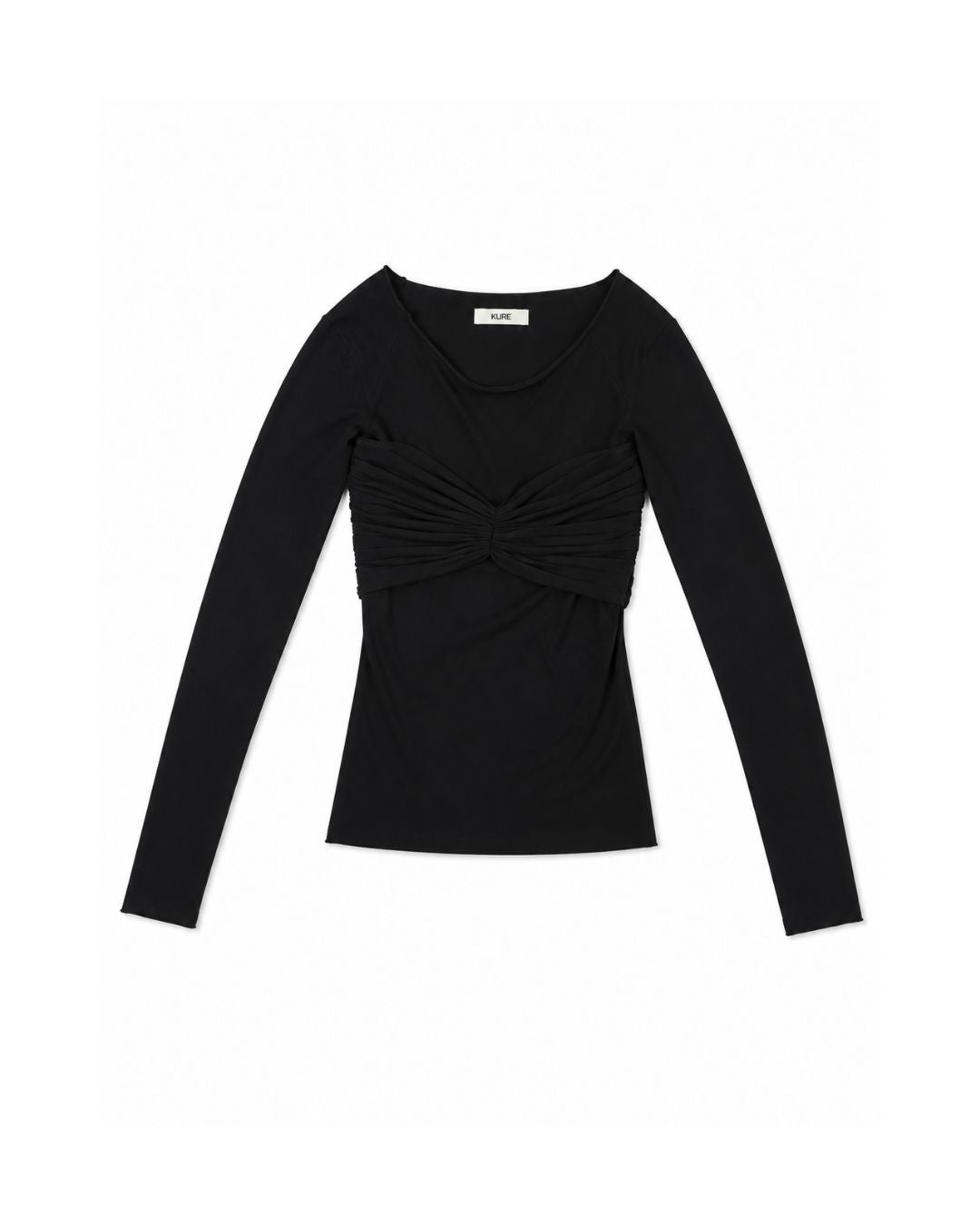 KANDICE TOP KNIT IN BLACK KNIT KURE 