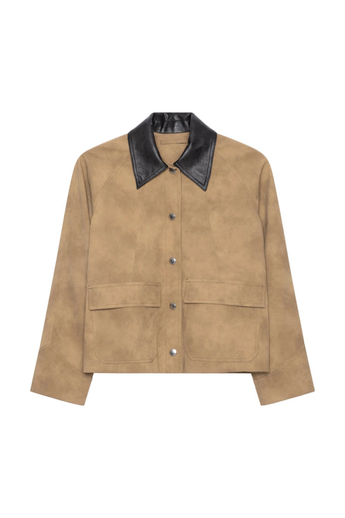 WILHELMINA JACKET  IN DARK SAND