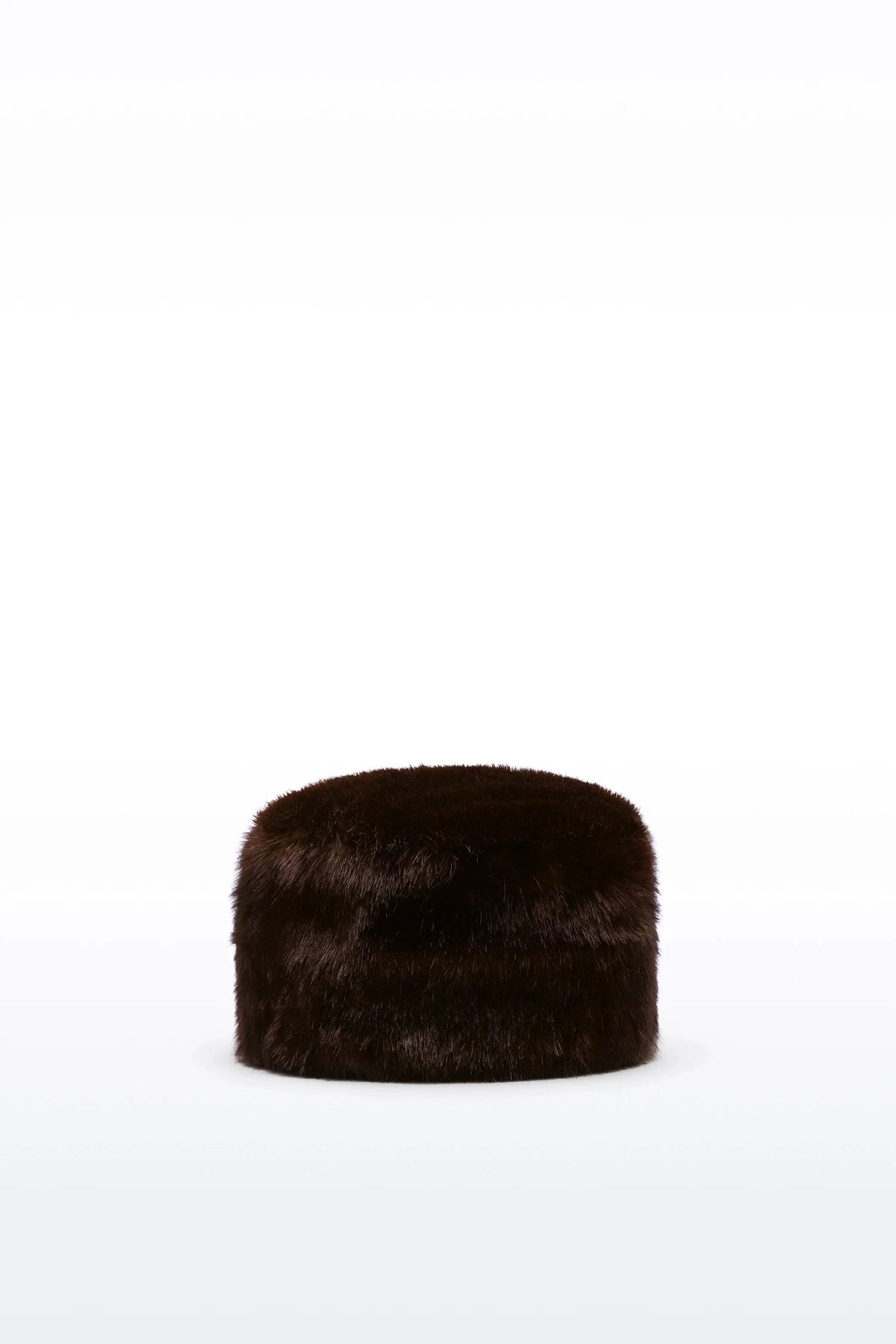 OZZY PILLERBOX HAT IN DARK BROWN HAT STAND STUDIO 