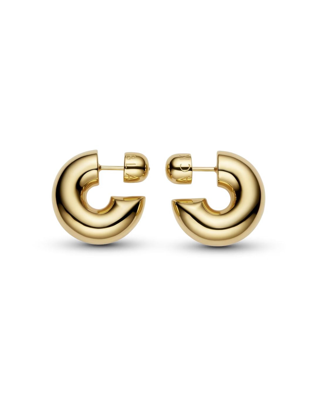 PRIMA HOOP PAIR LARGE IN GOLD EARRINGS MARIA BLACK 