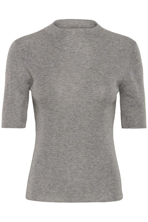 ASIA SS HIGH NECK IN MEDIUM GREY