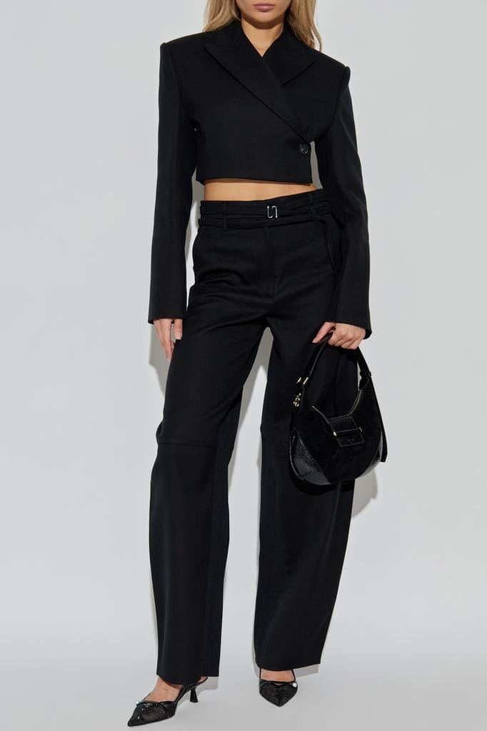 GAVINO CROP BLAZER IN BLACK BLAZER MAXMARA 