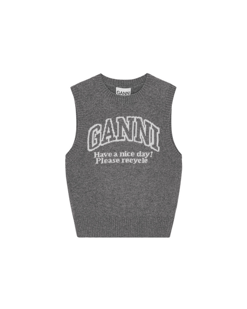 GRAPHIC WOOL VEST