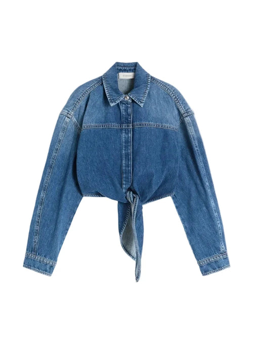 VERA DENIM SHIRT IN BLUE DENIM