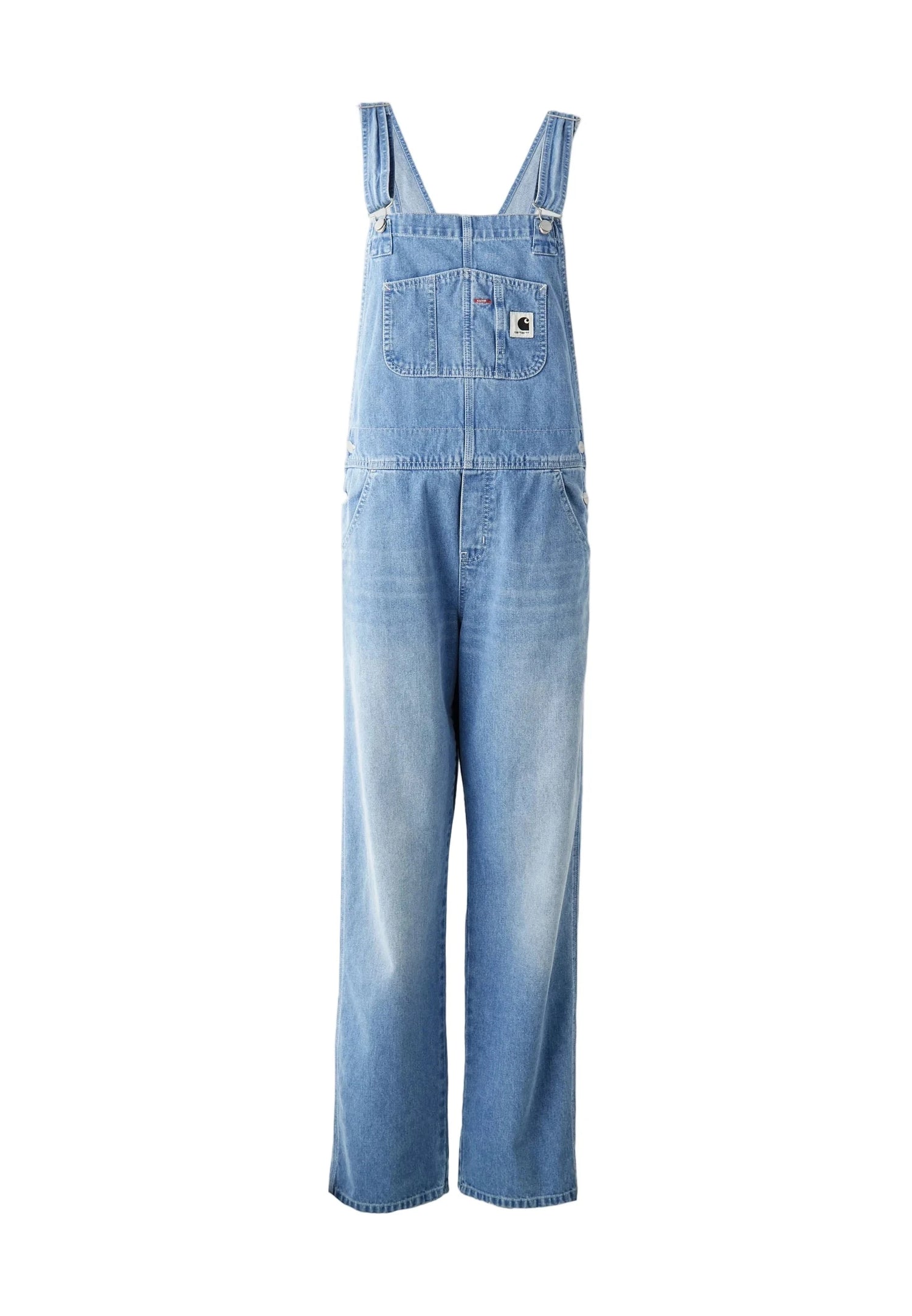BIB DENIM OVERALL IN BLUE STONE BLEACHED OVERALL CARHARTT 