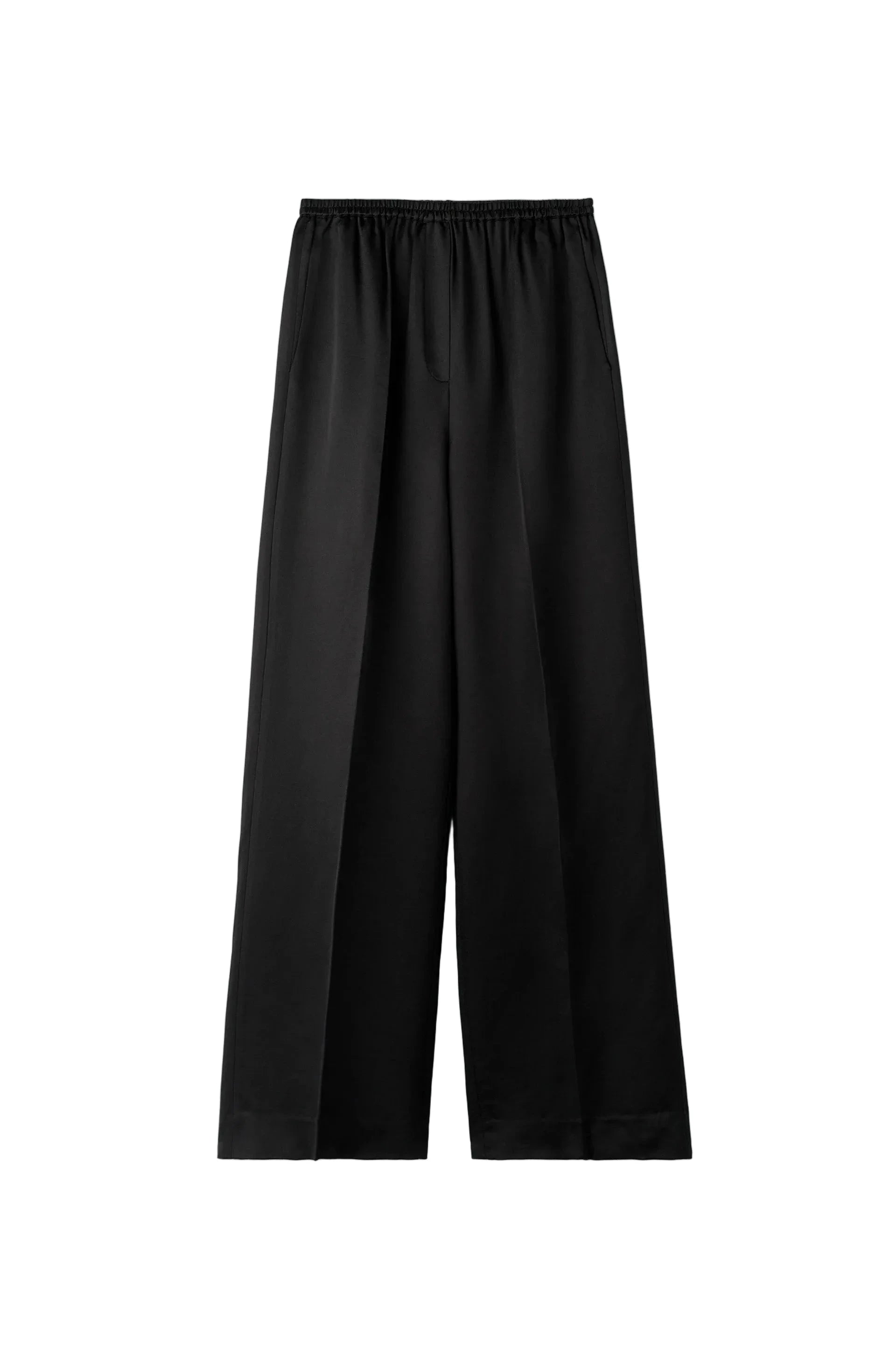 SILK PANTS IN BLACK PANTS SOFT GOAT 