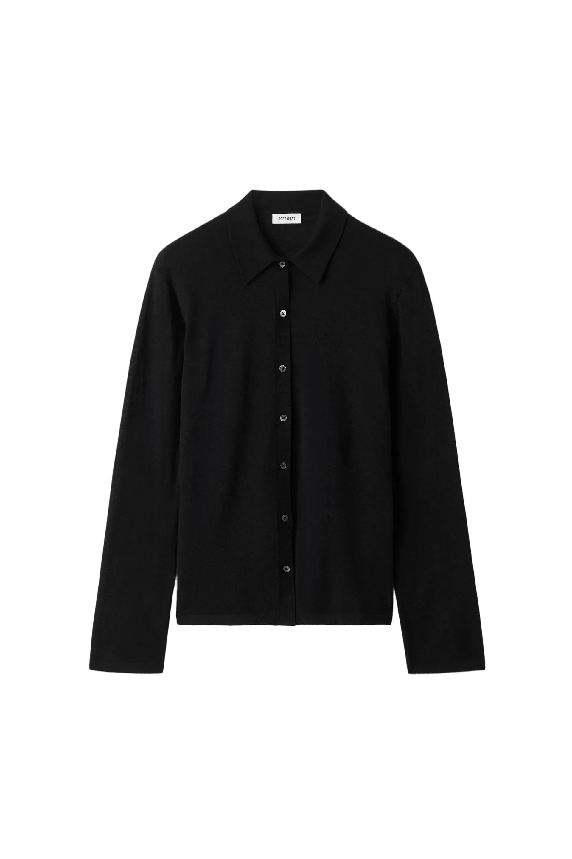 FEATHERLIGHT SHIRT IN BLACK SHIRT SOFT GOAT 