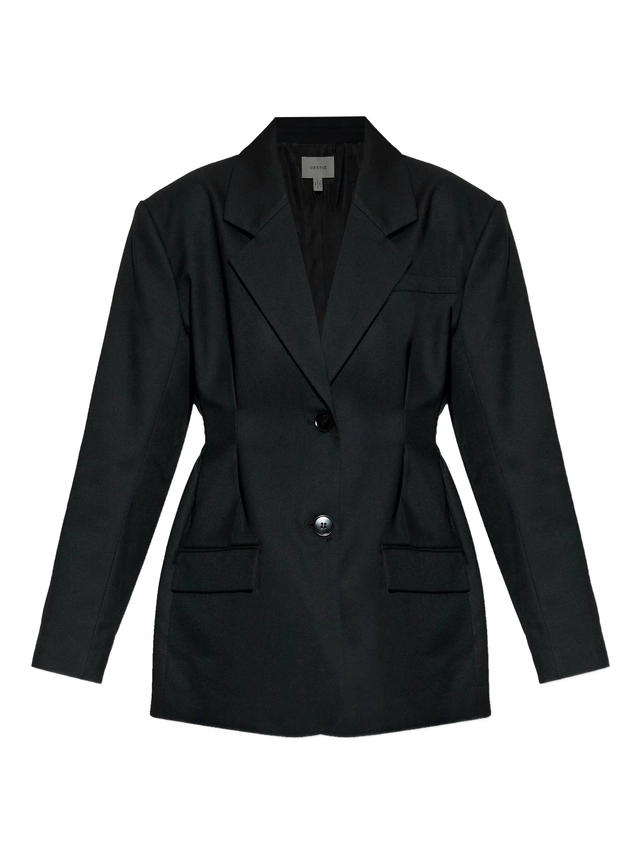 PAULA WAIST BLAZER IN BLACK BLAZER GESTUZ 