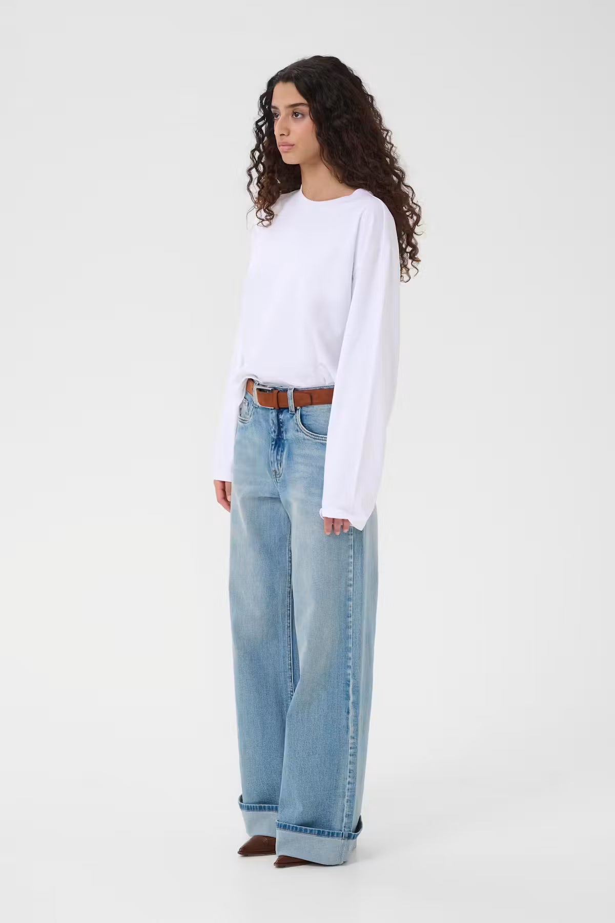 TIMA LS TEE IN BRIGHT WHITE T-SHIRT GESTUZ 