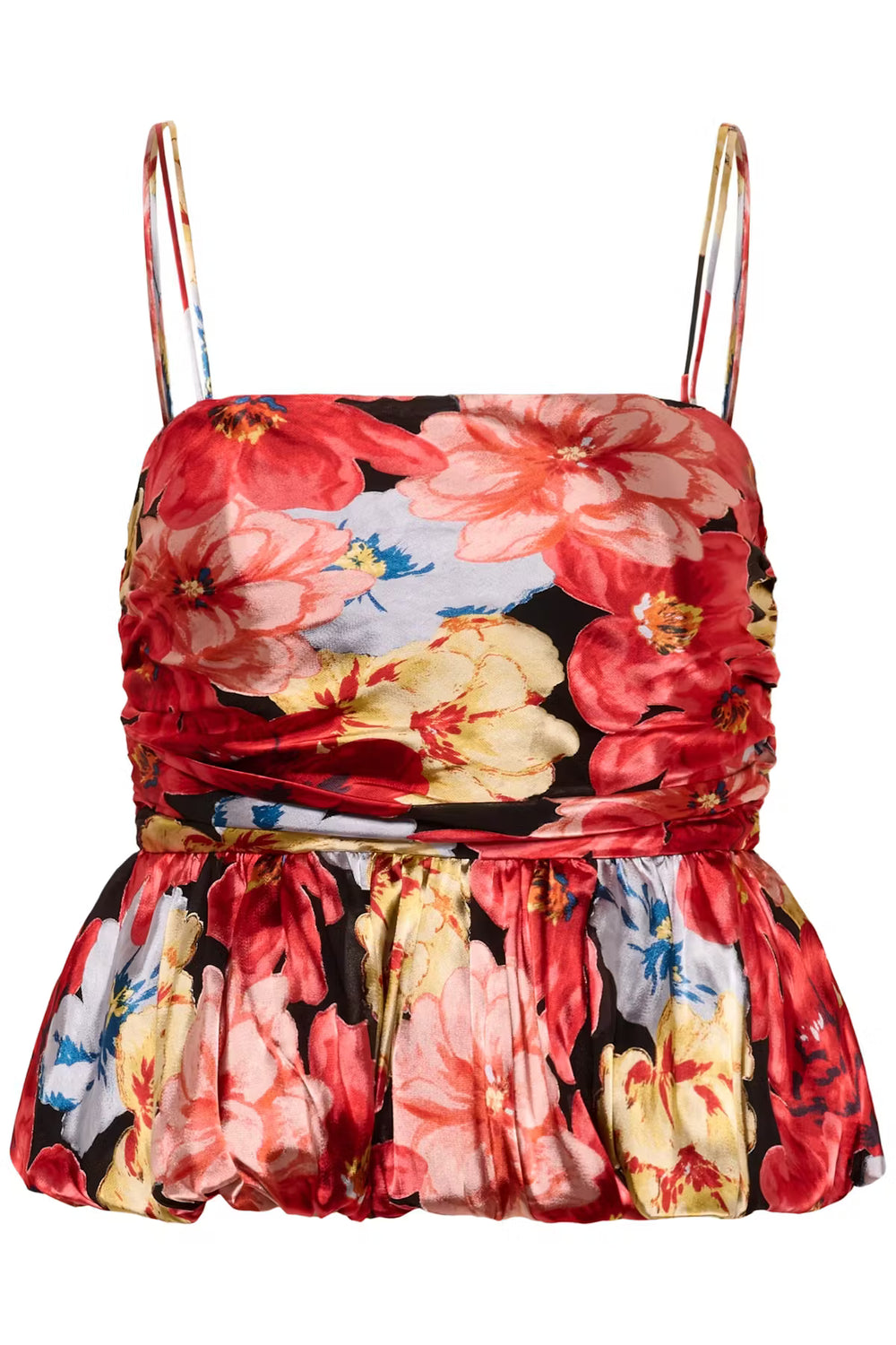 SIGRIDA P SILK TOP IN DESSERT FLOWER MULTI TOP GESTUZ 